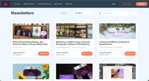Newsletter creation templates in utobo All-in-one Course platform