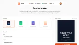 Picify AI-Powered Design Platform Poster Maker
