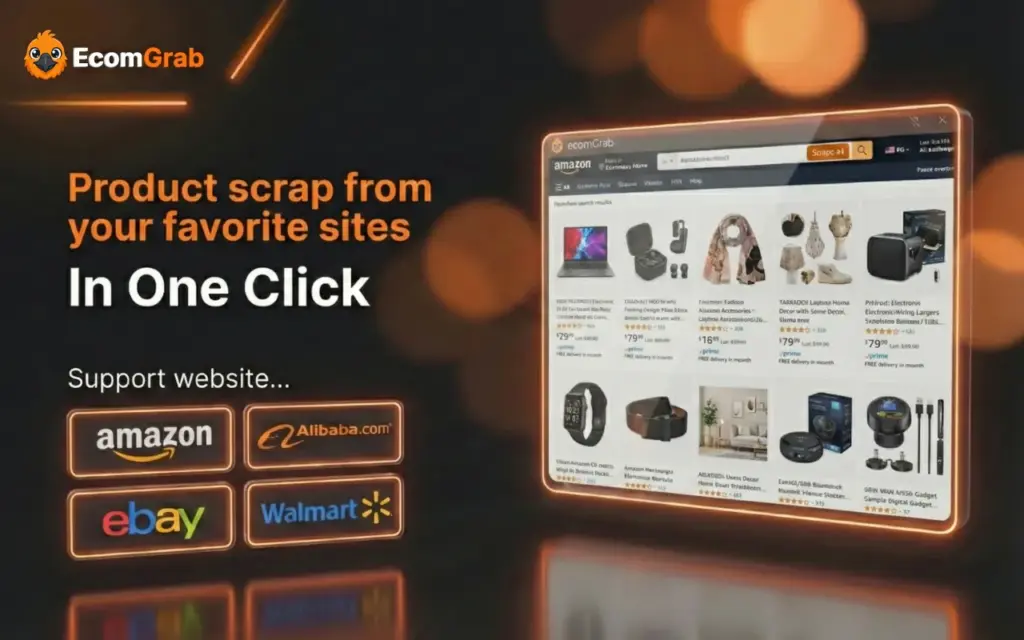 Product scraping from top market sources using EcomGrab E-commerce Scraper