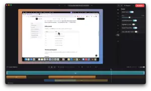 Editing cursor size, smooth movement, and click animation effects inside the mac screen recording app.