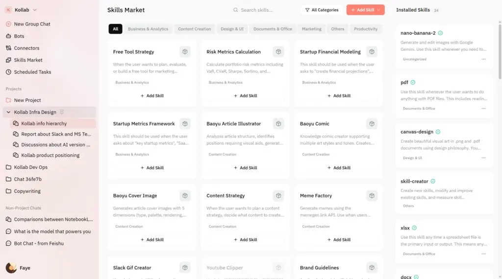 <b>Browse and install tailored capabilities in the Kollab ai collaboration platform</b>