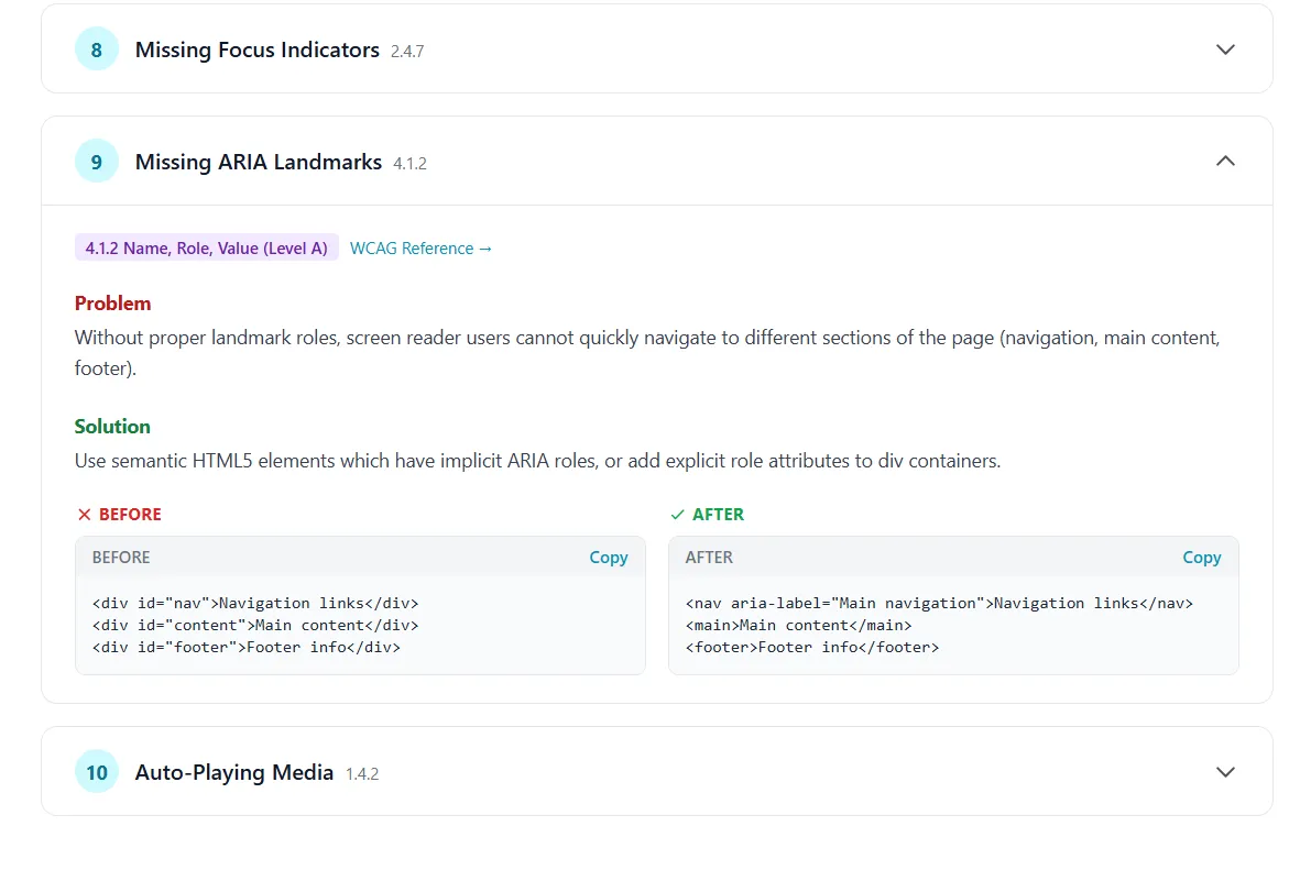 Validate ARIA Accessibility Properly using FixMyWeb 