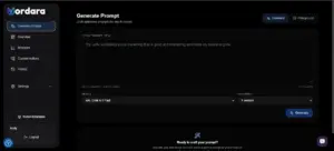 Prompt generation with Wordara AI