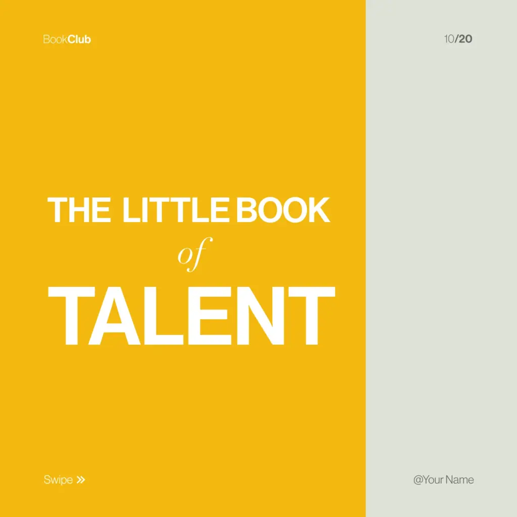 Mustard and gray book cover of Free Instagram Templates Bundle.