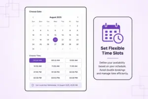 Set flexible time slots with Appointiqo