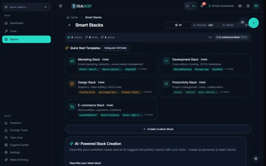 Group similar tools automatically