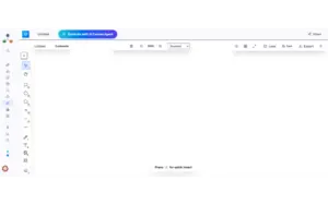 Architecto technical diagram creation interface