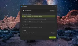 Compress large video files Using AWZ Media Player For Windows