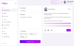 Create LinkedIn Content with Spiry LinkedIn Creator marketplace
