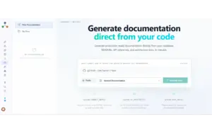 Architecto AI documentation generation interface