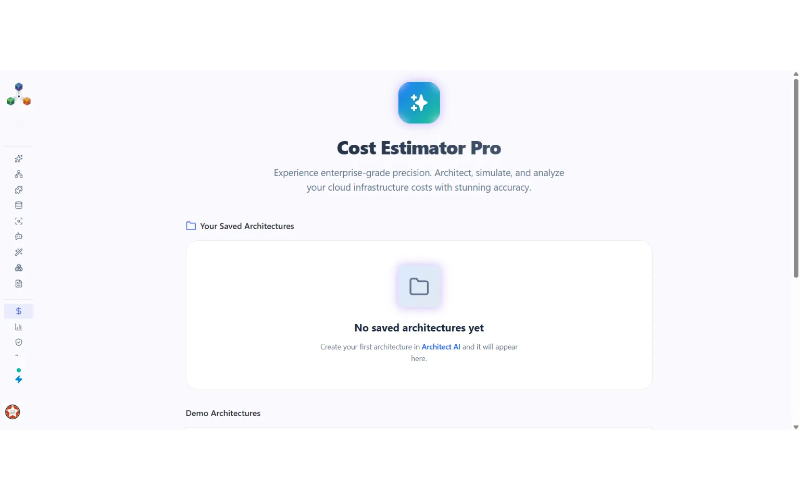 Estimate cloud costs and evaluate architecture decisions early.