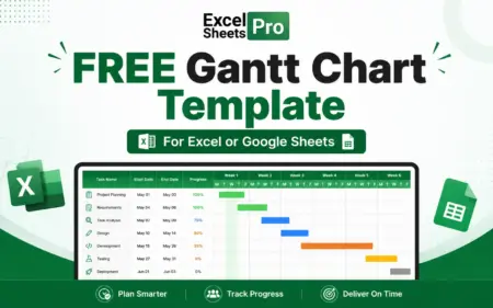 FREE Gantt Chart Template Feature Image
