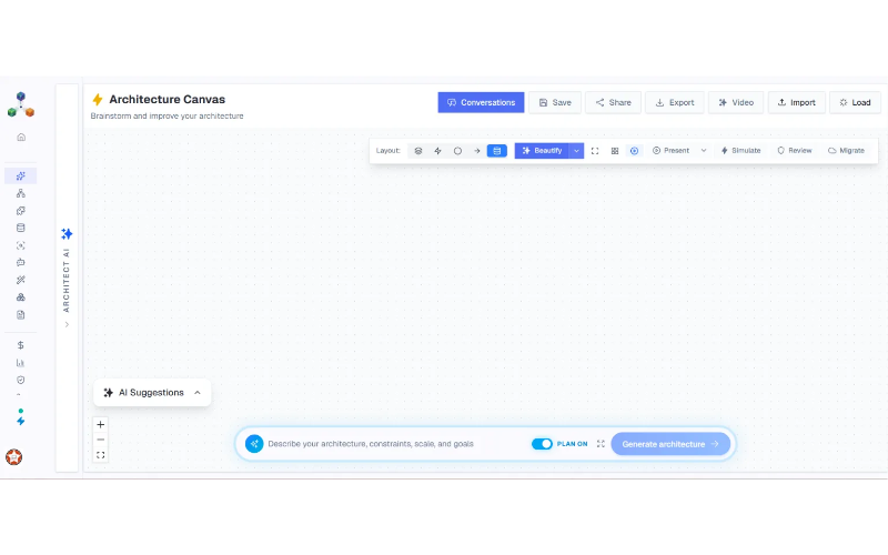 Turn ideas into structured cloud architectures with AI.