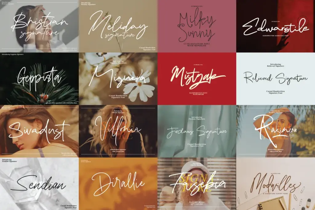 Handwriting Signature Fonts - Commercial License | DealFuel