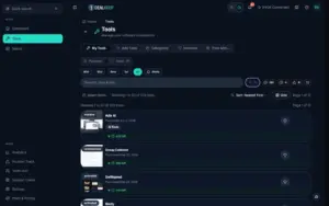 Active tools page within DealKeep SaaS Management Software