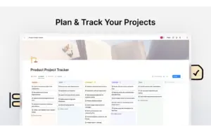 Buildin project board showing tasks across different stages.