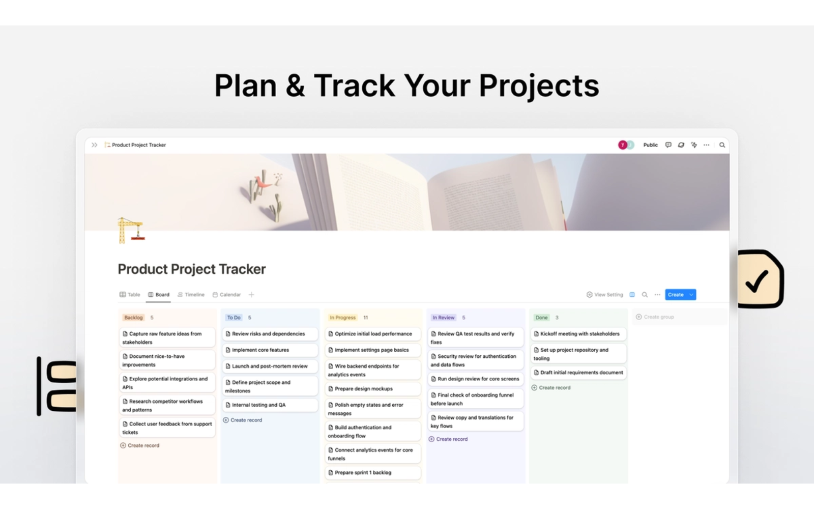 Manage projects, track progress, and stay aligned with visual workflows.