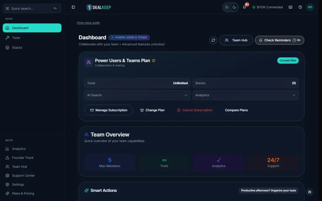 Track your software subscriptions