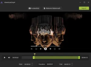 Trim Videos with AWZ Media Player For Windows