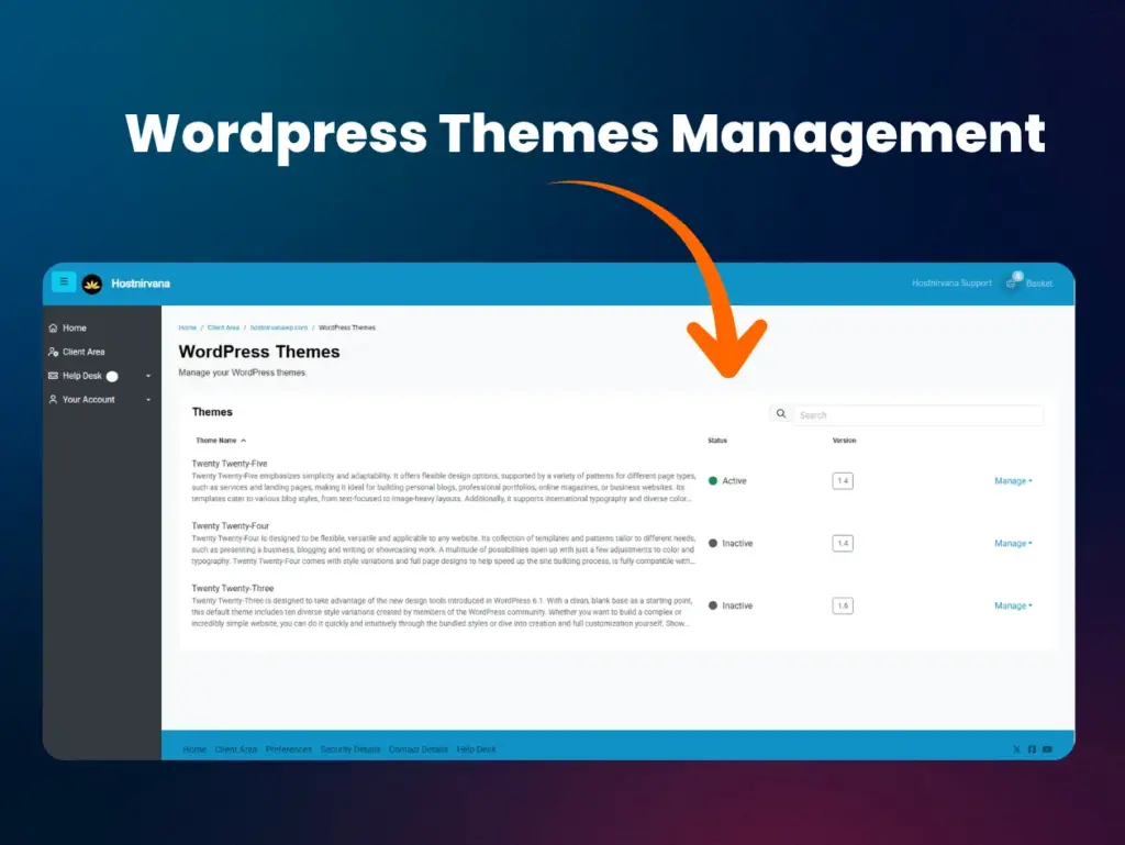 Update Themes Faster with HostNirvana Fast WordPress Hosting