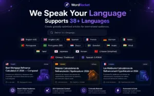 Languages support by WordRocket