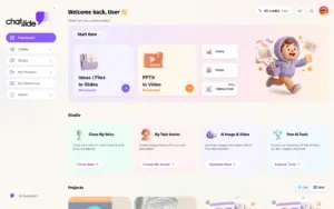 ChatSlide AI Presentaion Maker Dashboard