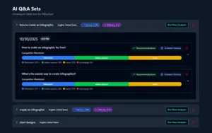 Engine visibility tracker in SavannaBay AI Search Engine Optimization Tool.