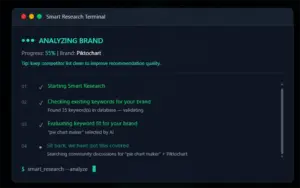 Topic research interface in SavannaBay AI Search Engine Optimization Tool.