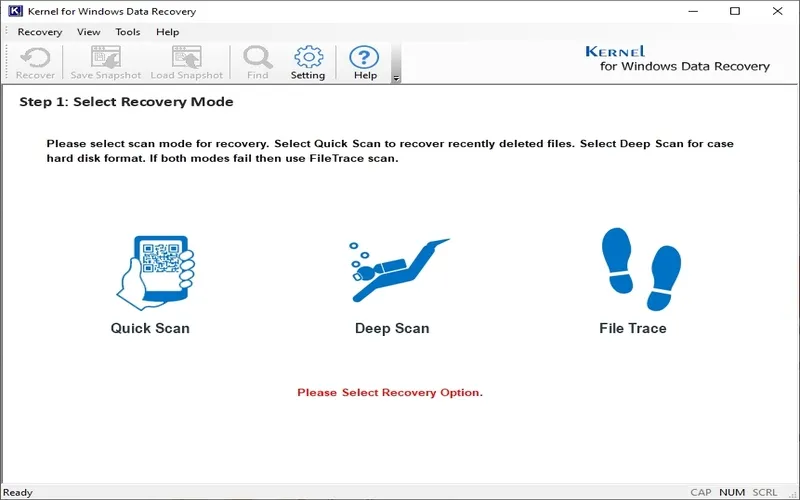 Select Recovery Modes 