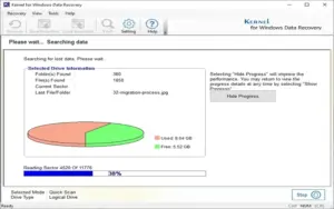 Read Sectors in Kernel Windows Data Recovery Software