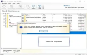 Note in Kernel Windows Data Recovery Software