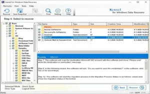 Select Files to Recover on Kernel Windows Data Recovery Software