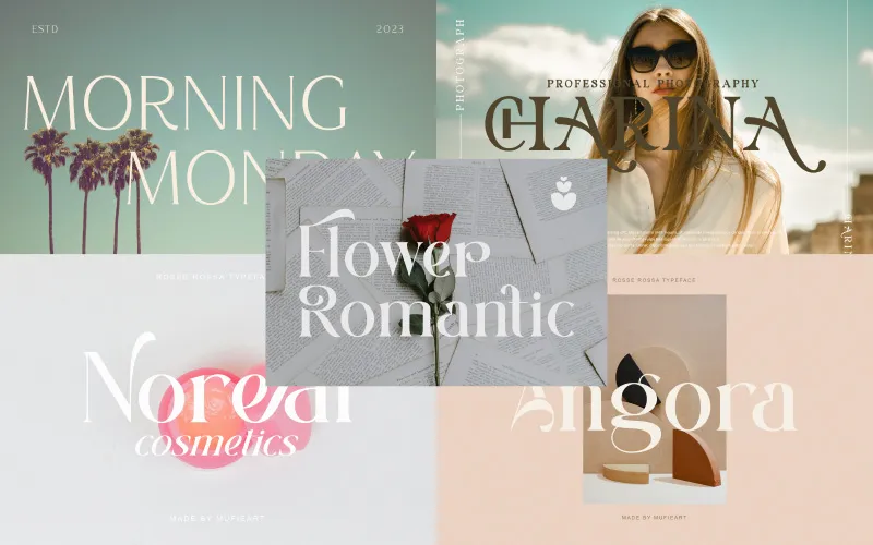 Flower Romantic Font Showcase