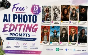 Free AI Photo Editing Prompts Bundle Feature Image