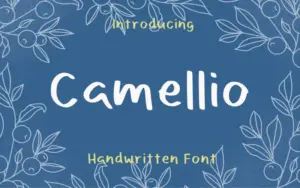 Camellio handwritten font