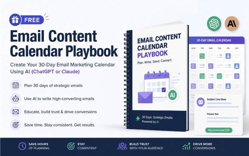 Free Email Content Calendar Playbook Feature Image