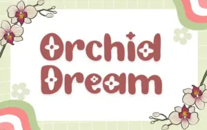 Orchid Dream decorative font