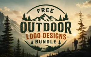 Free Outdoor Logo Designs Bundle Feature Image