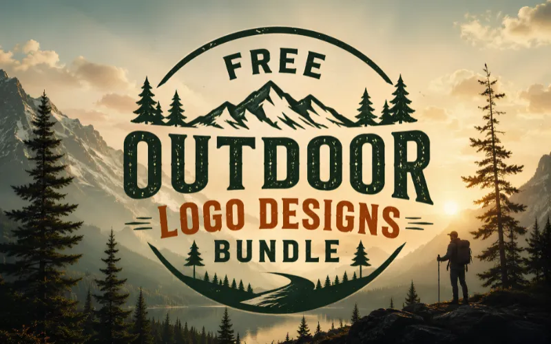 Free Outdoor Logo Designs Bundle Feature Image