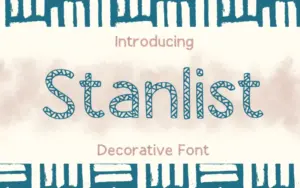 Stanlist decorative display font