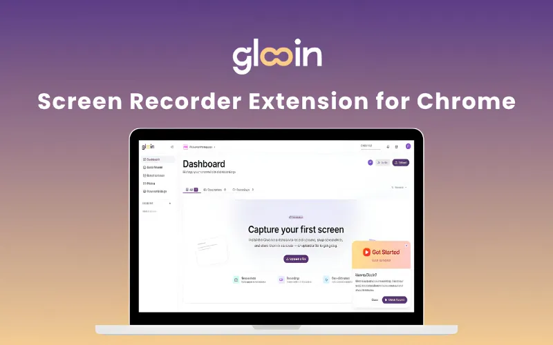 Glooin Screen Recorder extension For Chrome Feature Image