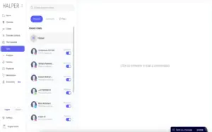 Halper AI chat inbox for WhatsApp, Instagram, and Telegram