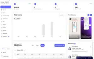 Halper AI business management dashboard overview