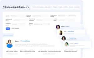 Search List of KOLSprite AI TikTok Influencer Marketing Platform