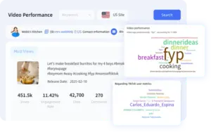 Content Data in KOLSprite AI TikTok Influencer Marketing Platform