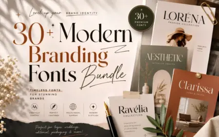 Modern Branding Fonts Bundle Feature Image