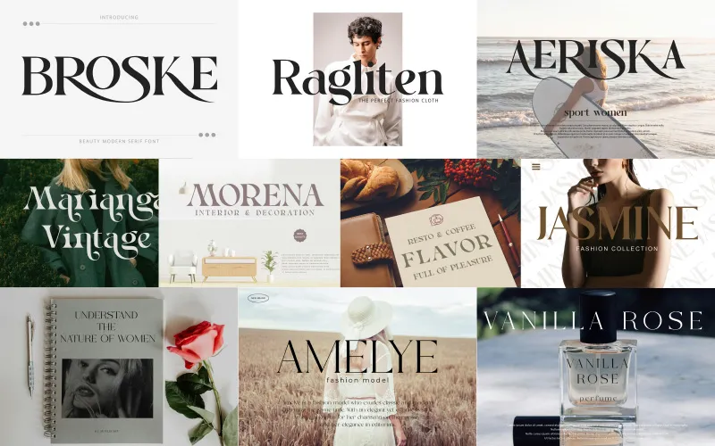 Modern Serif Font Styles