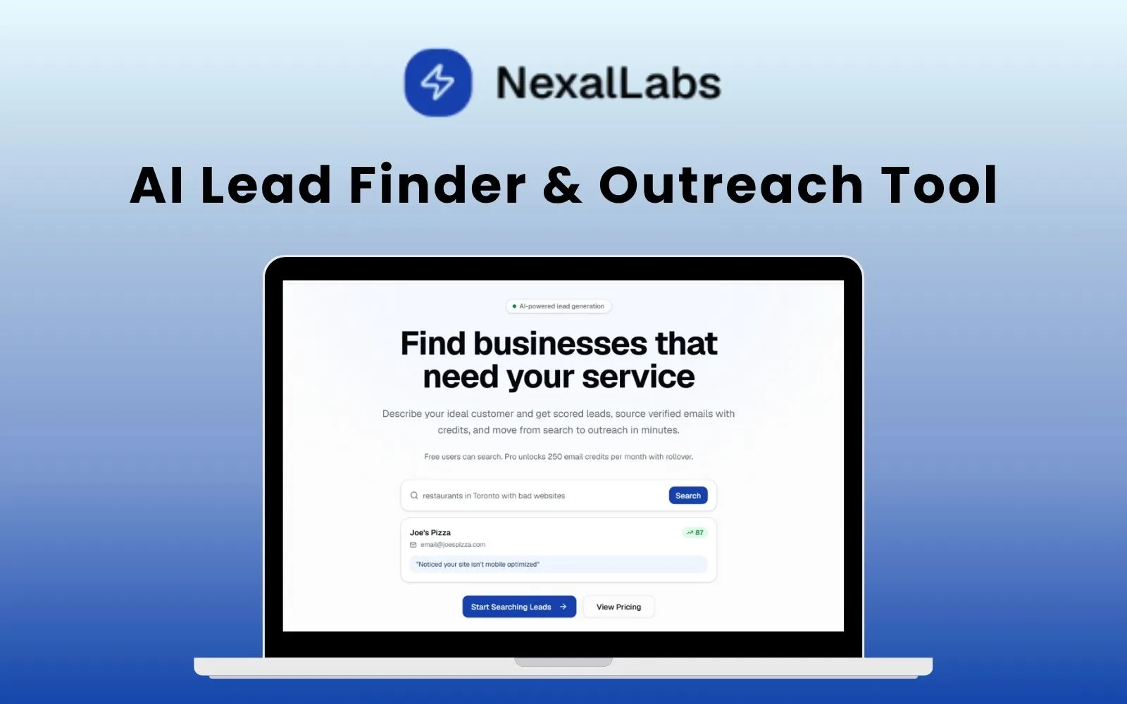 NexalLabs - AI Lead Finder to Discover Qualified Prospects
