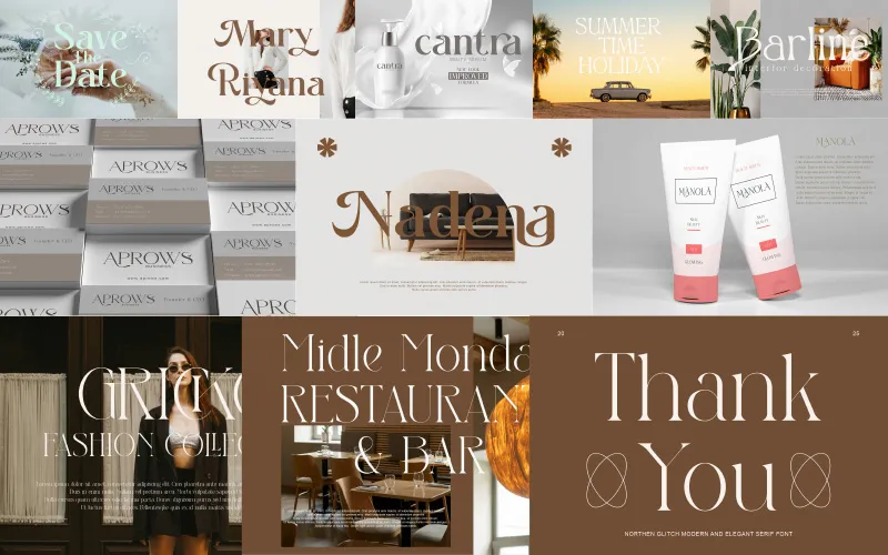 Restaurant Branding Mockup Fonts