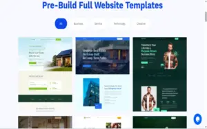 Web Design Templates Included With Turbo Addons For Elementor